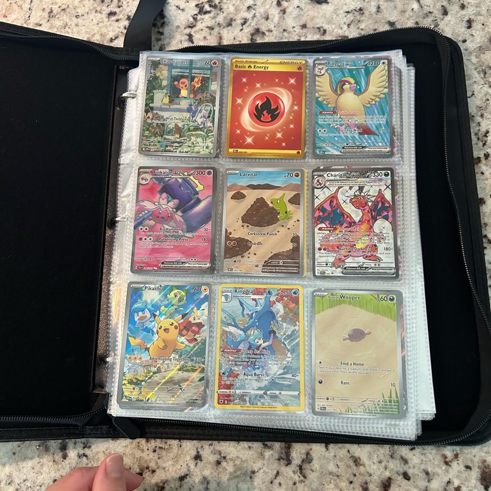 Pokemon cards & binder